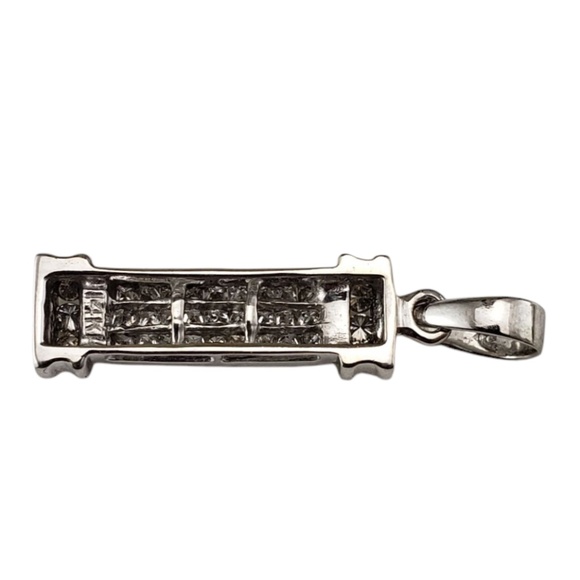 14 Karat White Gold and Diamond Pendant #21549